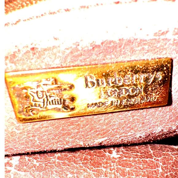 Vintage Burberry Authentic Crossbody Bag Purse - Picture 10 of 13